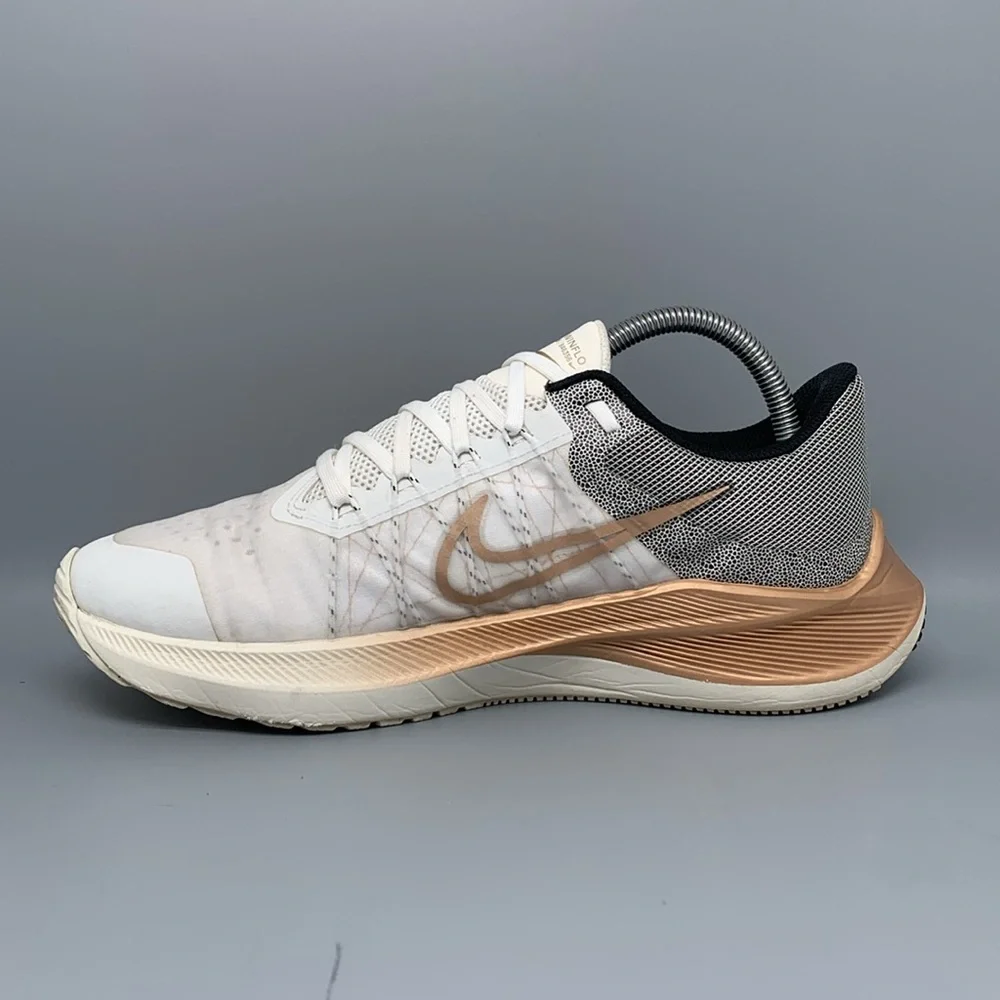 Nike Winflo 8 PRM‎ Sail White Copper Running Shoes DA3056-101 Women's Sz 9.5